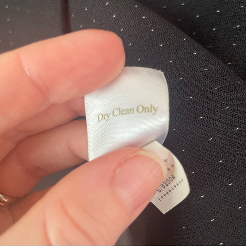 Caslon Black & White Dot Pinstripe Single-Breasted Blazer Jacket - Picture 6 of 6